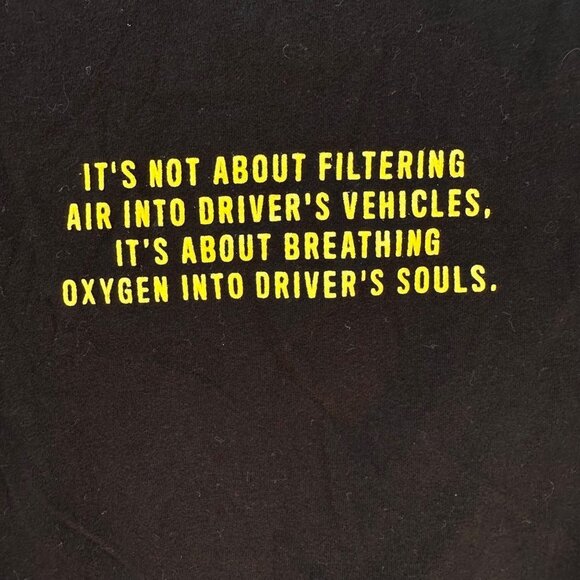 Next Level Apparel Airaid INC Race Air Filters Black T-shirt Size L - Picture 11 of 11